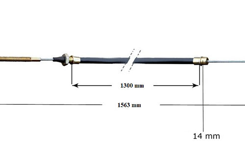 Senasis AL-KO stabdžių trosas 1300/1563 mm